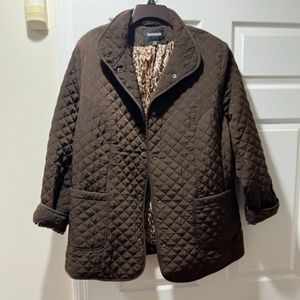 Avenue Great Condition Brown Quilt Coat